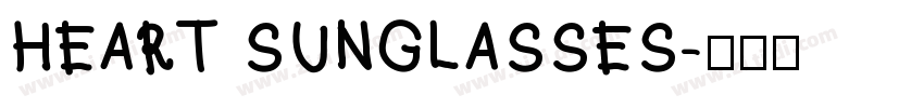 HEART SUNGLASSES字体转换